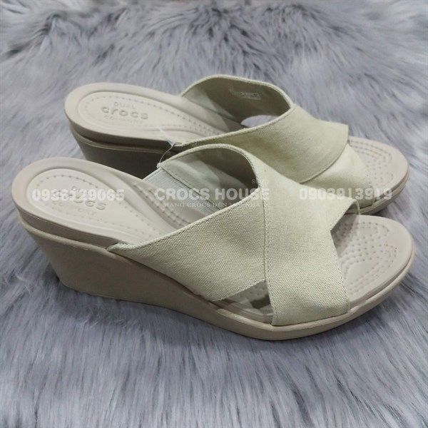  Dép xuồng cross leigh quai chéo nữ chính hãng 