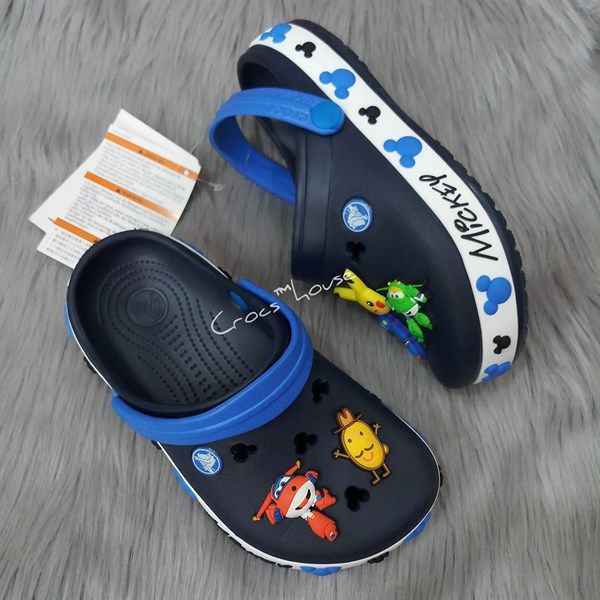  Dép sục crocband viền mickey trẻ em 