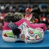  Dép sục cross classic họa tiết trẻ em chính hãng 