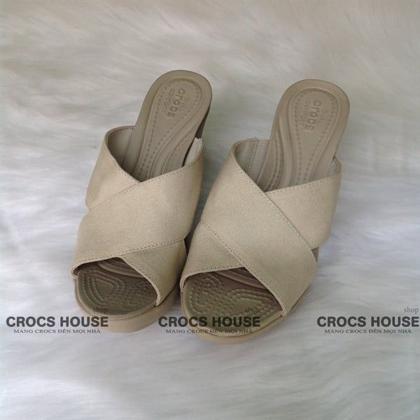  Dép xuồng cross leigh quai chéo nữ chính hãng 