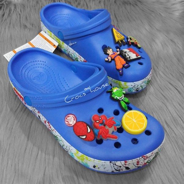 Dép sục crocband vẩy sơn trẻ em 
