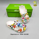  Dép sục cross classic họa tiết trẻ em chính hãng 