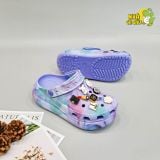  Dép sục Dinas classic crush màu tím loang nữ 