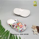  Dép sục cross classic họa tiết trẻ em chính hãng 