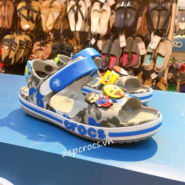  Sandal crocband camo trẻ em 