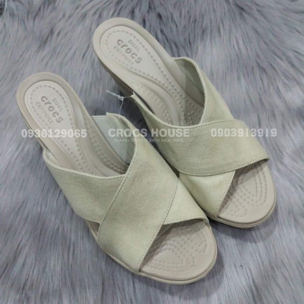  Dép xuồng cross leigh quai chéo nữ chính hãng 