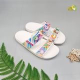  Dép cross hai quai ngang classic lỗ phun sơn nam nữ 