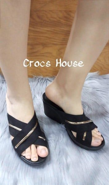  Dép xuồng cross leigh quai chéo nữ chính hãng 