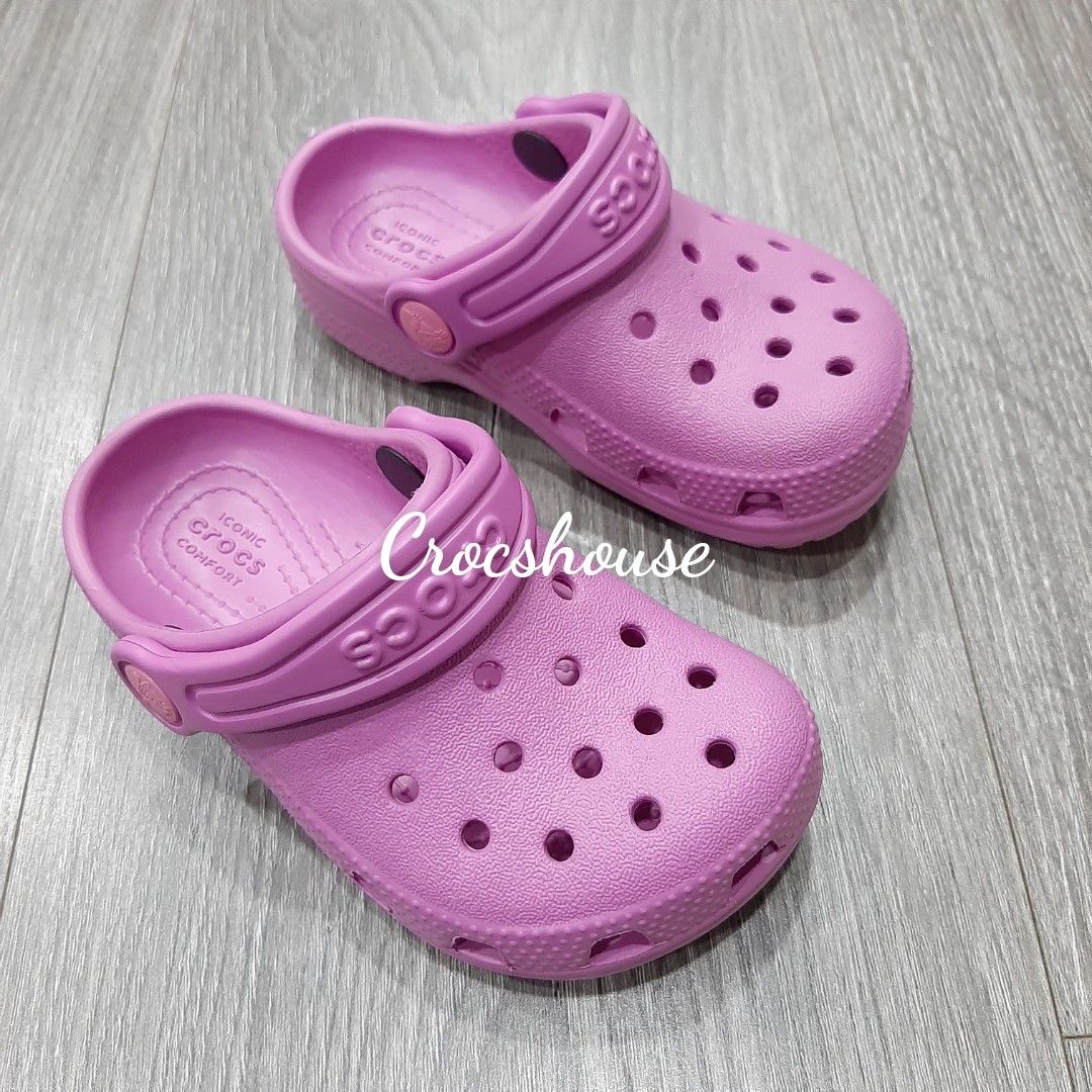  Dép sục cross classic trẻ em màu đỏ, cam, tím chính hãng 