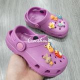  Dép sục cross classic trẻ em màu đỏ, cam, tím chính hãng 