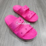  Dép hai quai ngang cross classic trẻ em chính hãng màu hồng 