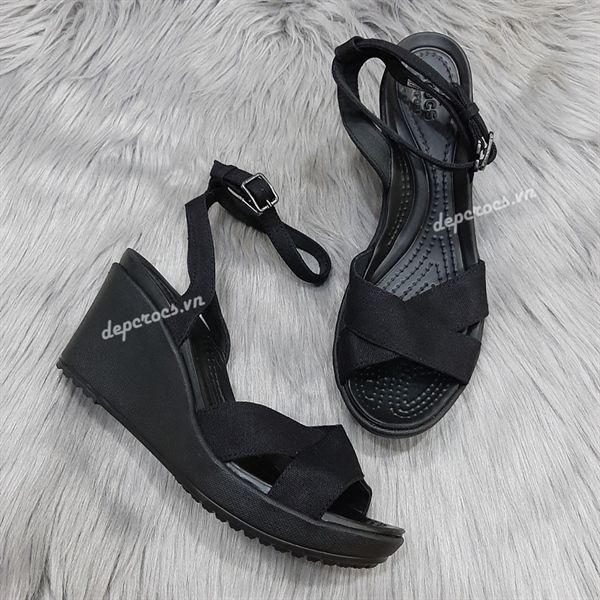  Sandal xuồng cross leigh quai chéo nữ chính hãng 