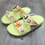  Dép cross hai quai ngang classic lỗ phun sơn nam nữ 