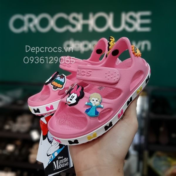  Sandal crocband ii mickey trẻ em 