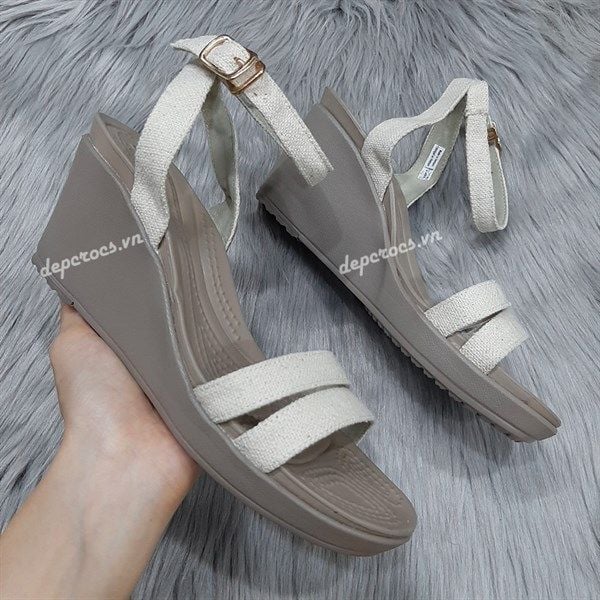  Sandal xuồng cross leigh 2 quai ngang nữ 