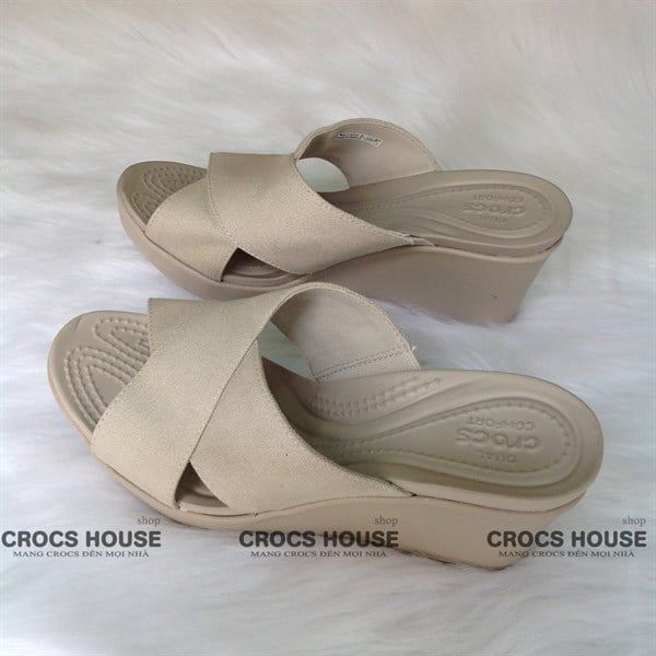  Dép xuồng cross leigh quai chéo nữ chính hãng 