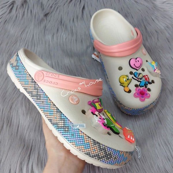  Sục crocband viền caro xịn nữ 