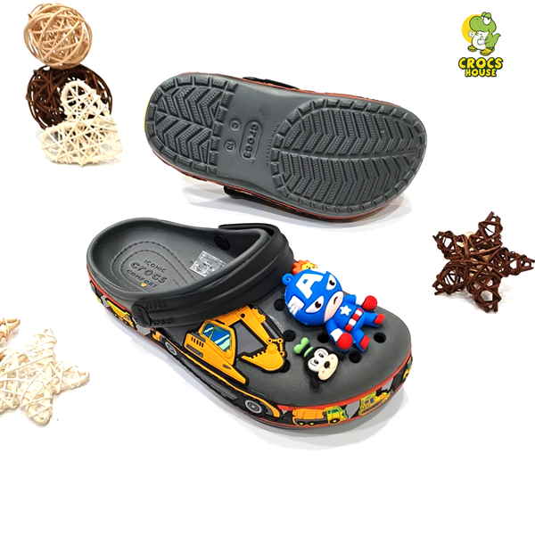  Dép sục cross 3D cần cẩu trẻ em 