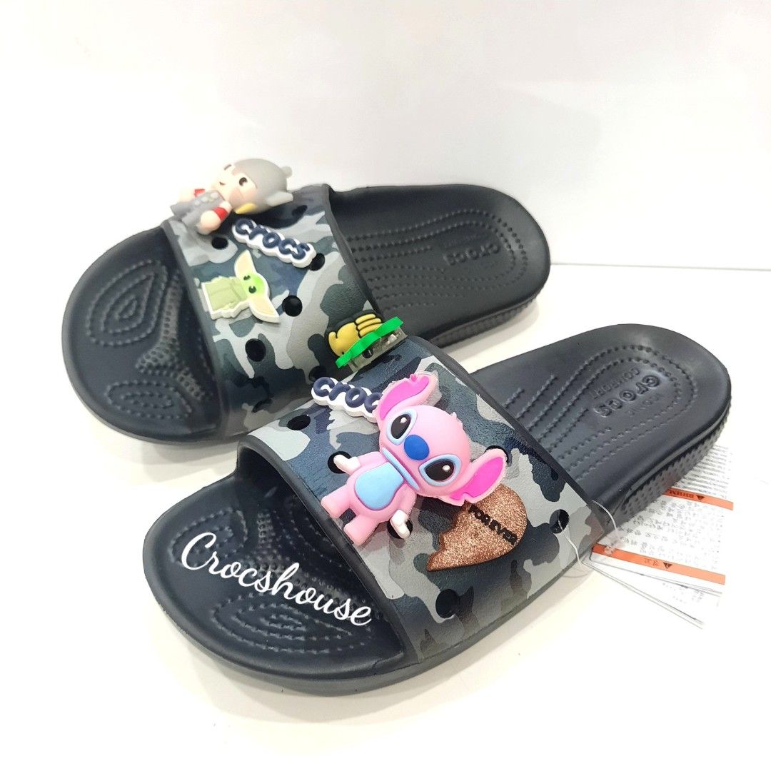  Dép quai ngang Dinas classic lỗ camo nam nữ 