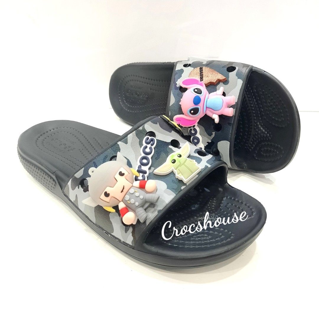  Dép quai ngang Dinas classic lỗ camo nam nữ 