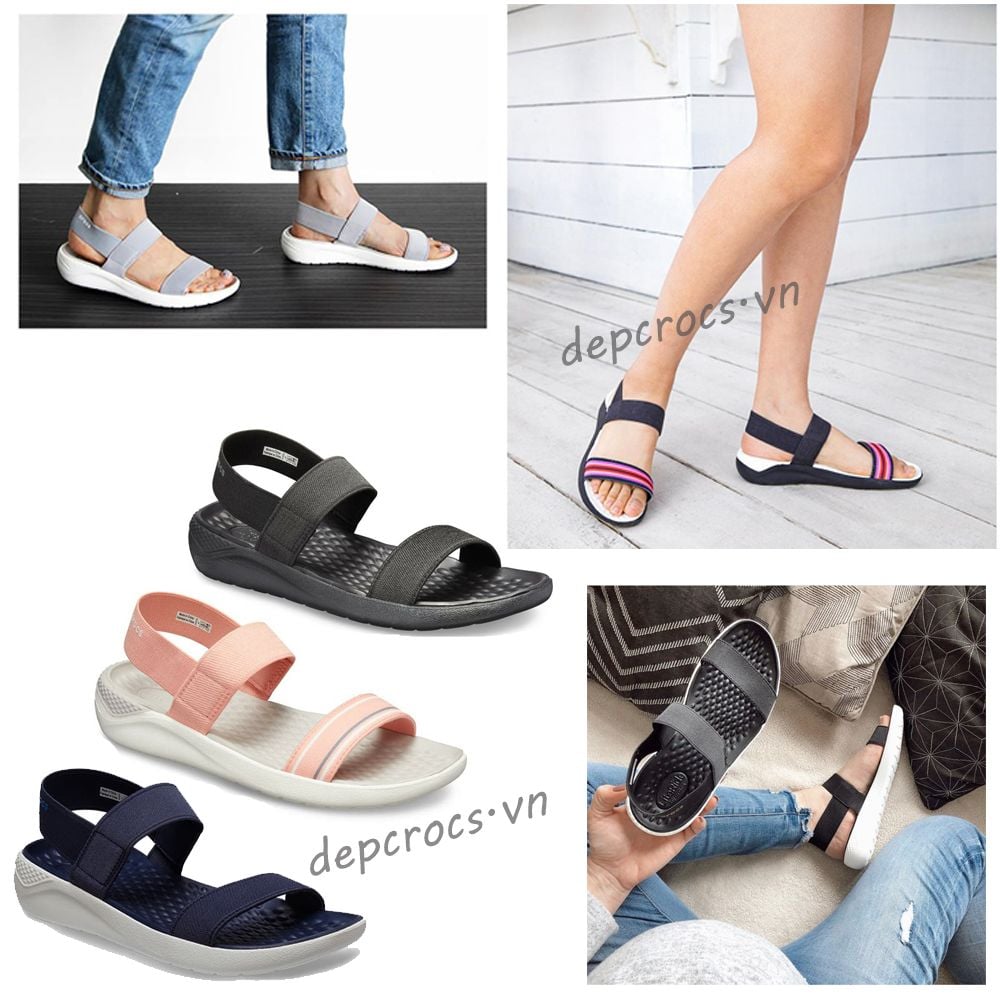 Sandal crocs literide nữ chính hãng – Nhà Cá Sấu