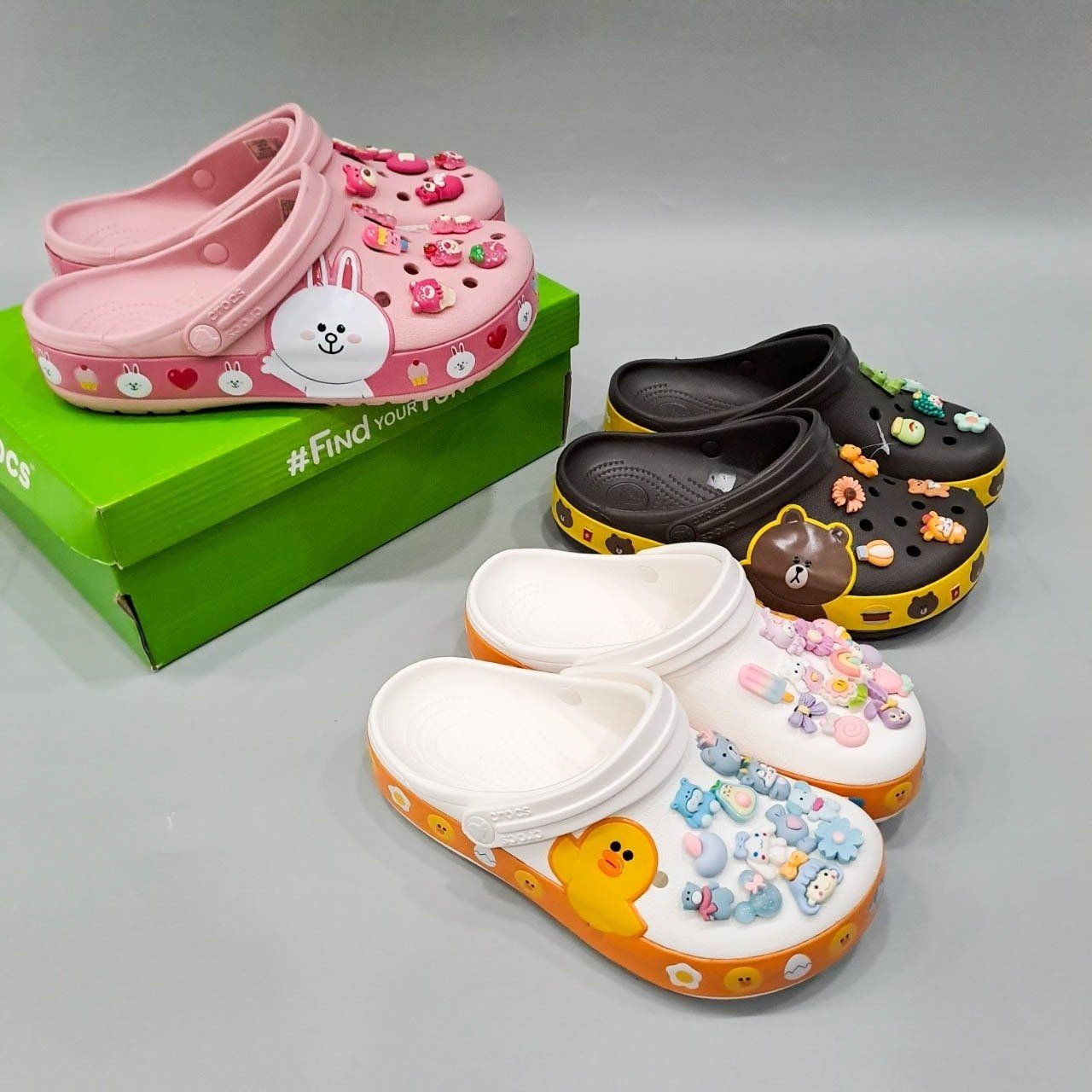  Dép sục crocband Dinas band linefriend nam nữ 