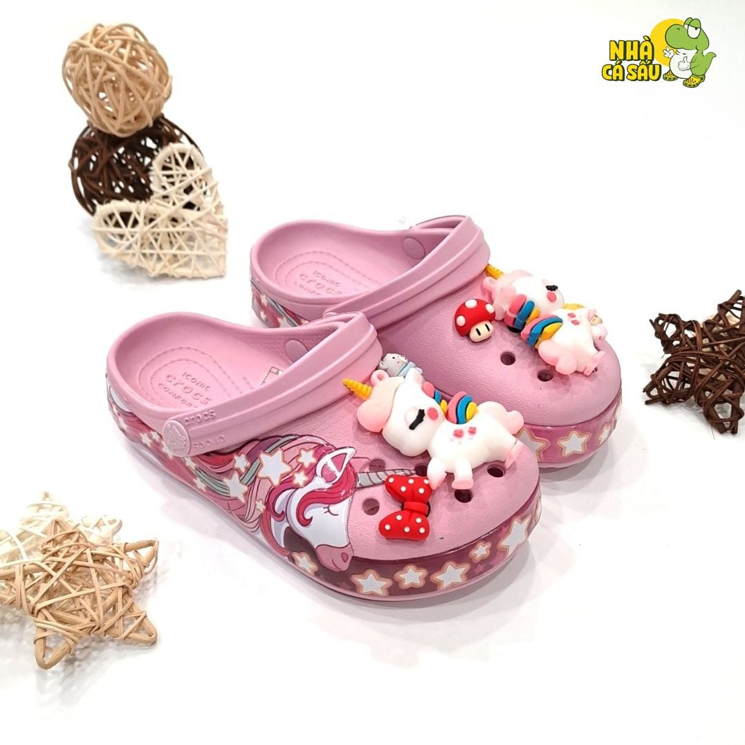  Dép sục Dinas 3D unicorn trẻ em 