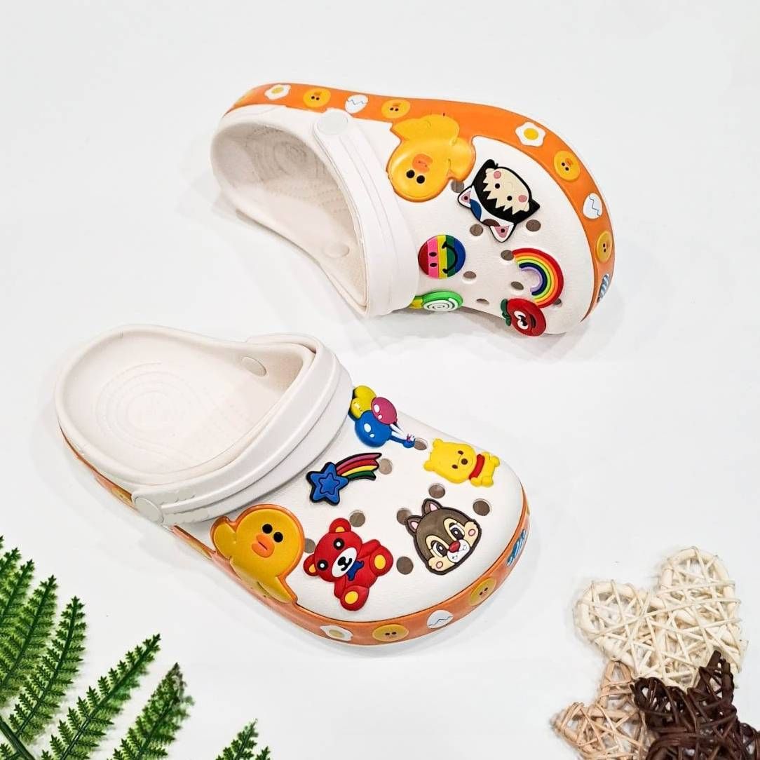  Dép sục Dinas 3D band linefriend vịt vàng trẻ em 
