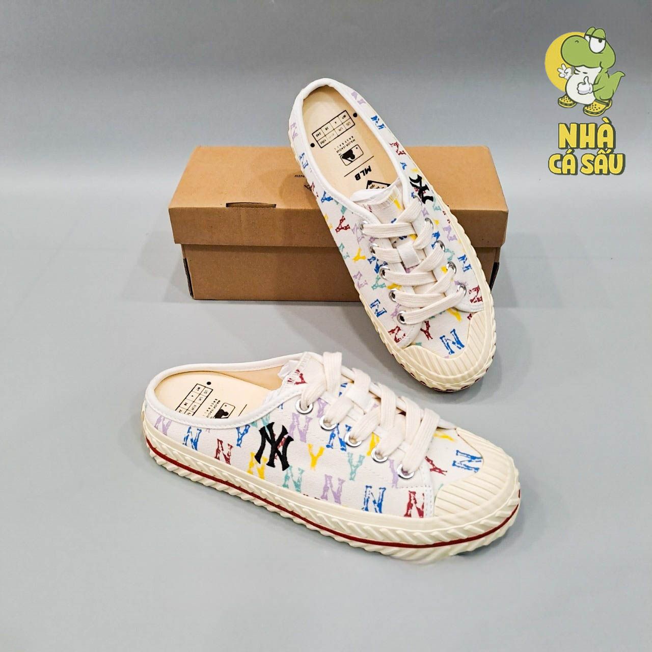  Giày MLB Mule Playball Origin nữ chính hãng 