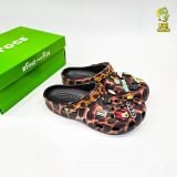  Dép sục Dinas classic da báo nam nữ chính hãng 