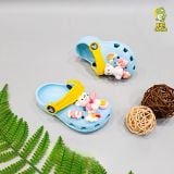  Dép sục cross classic trẻ em màu xanh, vàng chính hãng 