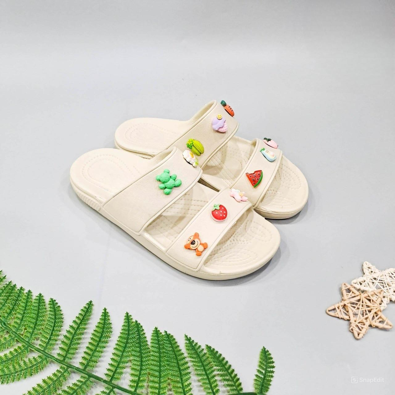  Dép Dinas hai quai ngang classic lỗ nam nữ xuất khẩu 