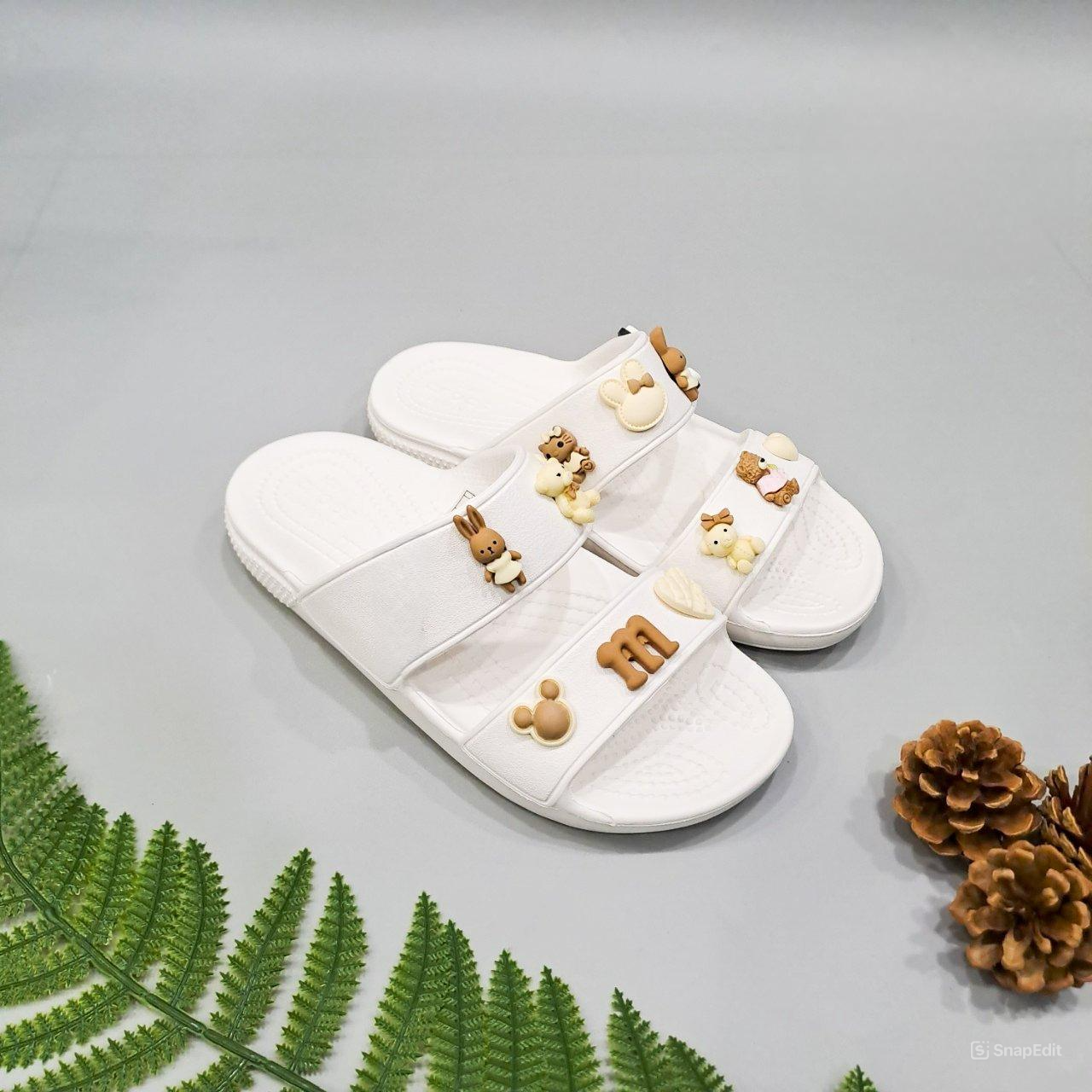  Dép Dinas hai quai ngang classic lỗ nam nữ xuất khẩu 