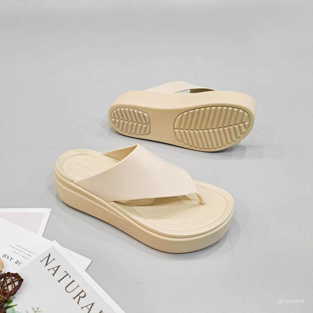  Dép xỏ ngón đế xuồng Dinas brooklyn flip flop nữ 