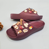  Dép quai ngang Dinas classic platform slide nữ chính hãng 