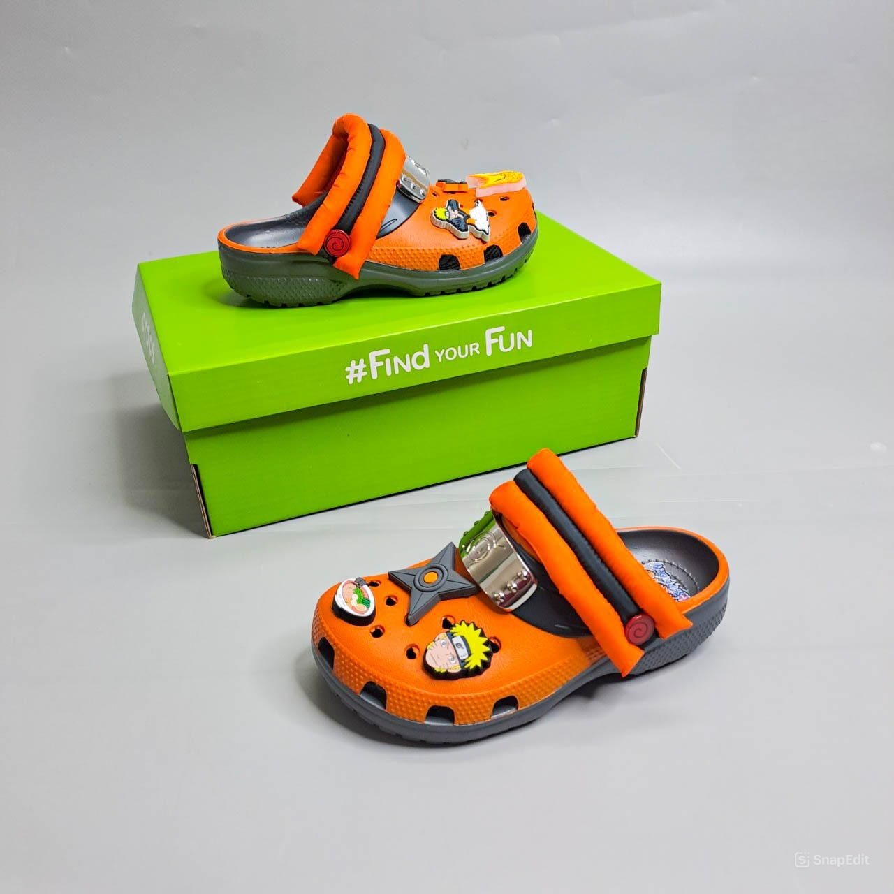  Dép Clog Trẻ Em Dinas Classic Naruto - Graphite 