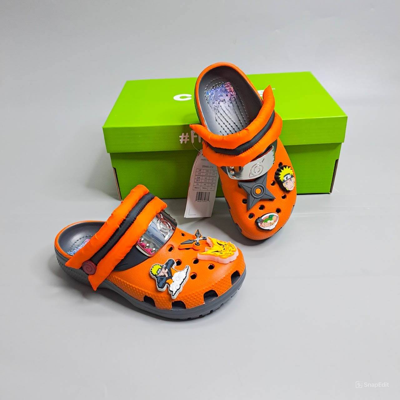  Dép Clog Trẻ Em Dinas Classic Naruto - Graphite 