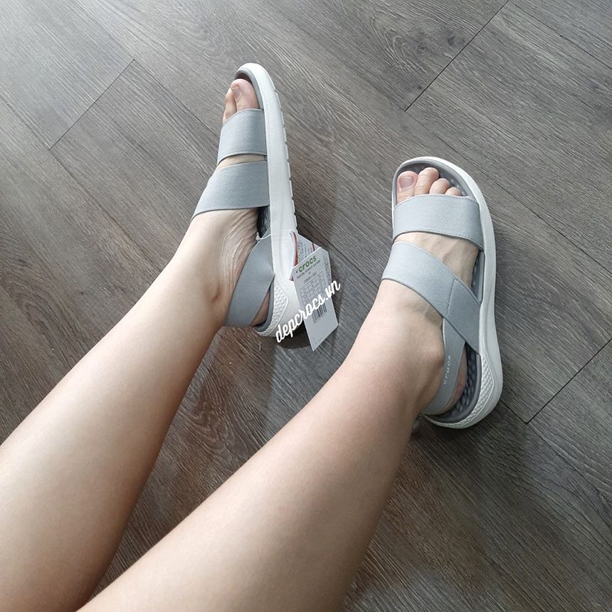  Sandal cross literide stretch quai chéo nữ chính hãng 