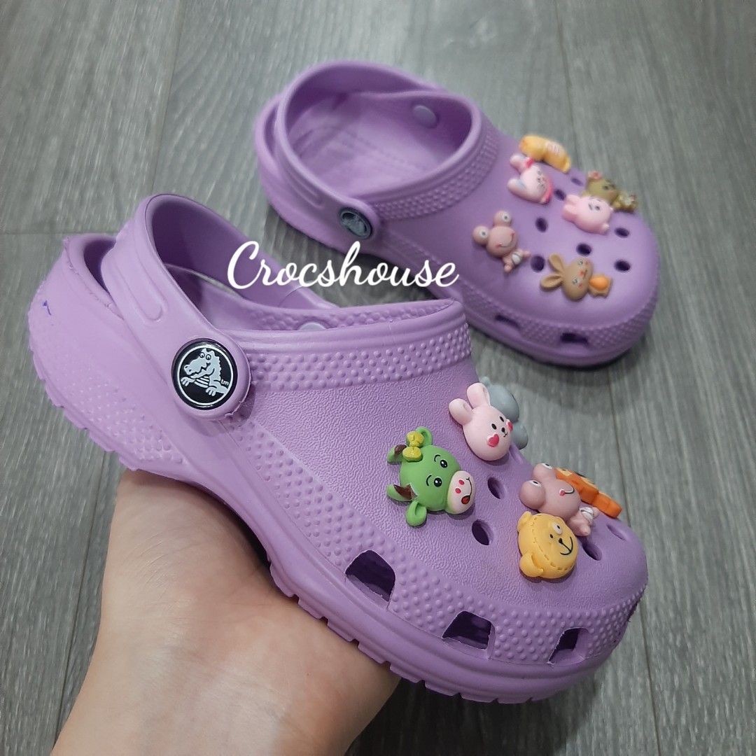  Dép sục cross classic trẻ em màu đỏ, cam, tím chính hãng 