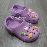  Dép sục cross classic trẻ em màu đỏ, cam, tím chính hãng 