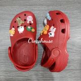 Dép sục cross classic trẻ em màu đỏ, cam, tím chính hãng 