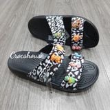  Dép cross hai quai ngang classic lỗ phun sơn nam nữ 