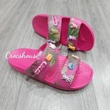  Dép cross hai quai ngang classic lỗ phun sơn nam nữ 