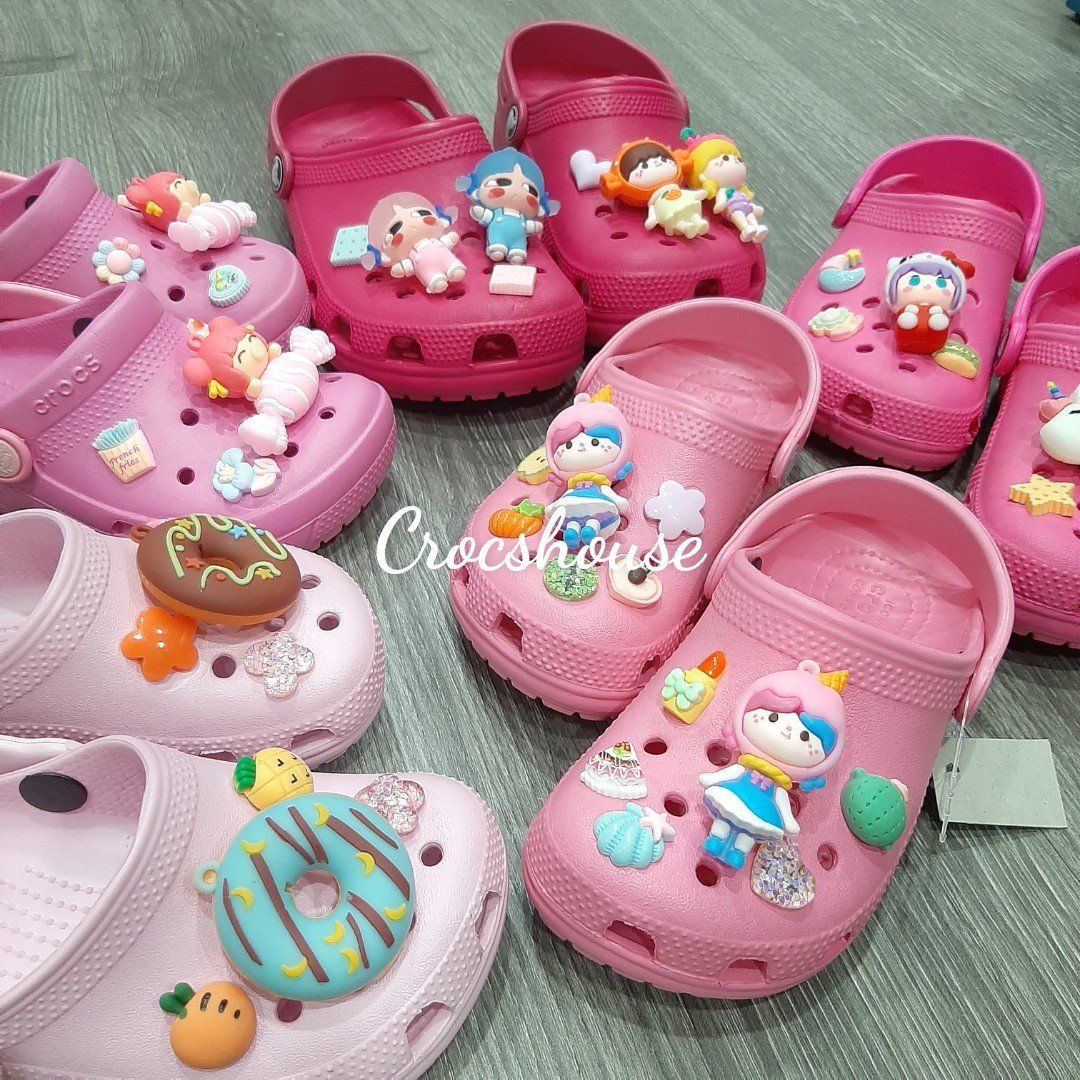  Dép sục Dinas classic trẻ em màu hồng chính hãng 