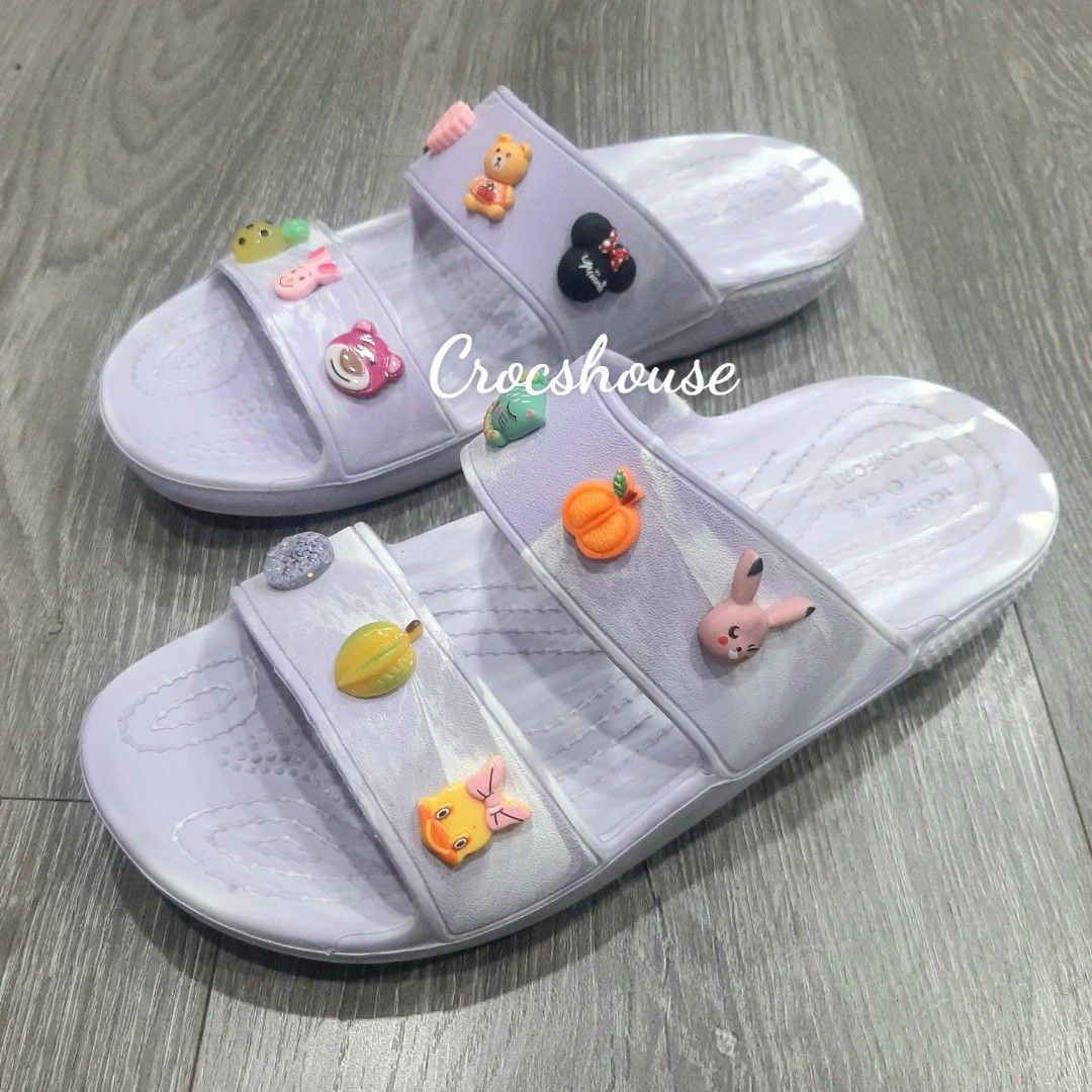  Dép cross hai quai ngang classic lỗ camo nam nữ chính hãng 