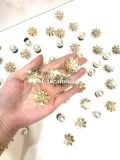  Jibbitz charms kim loại gắn dép cross 