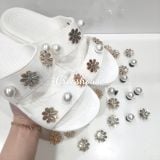  Jibbitz charms kim loại gắn dép cross 