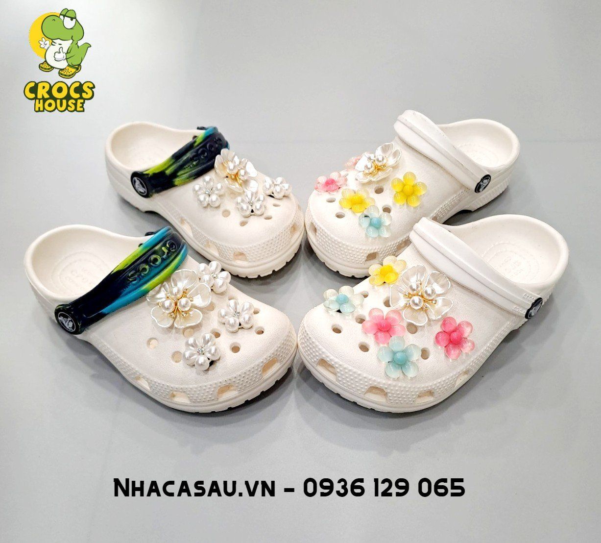  Dép sục cross classic trơn size 36-39 chính hãng 