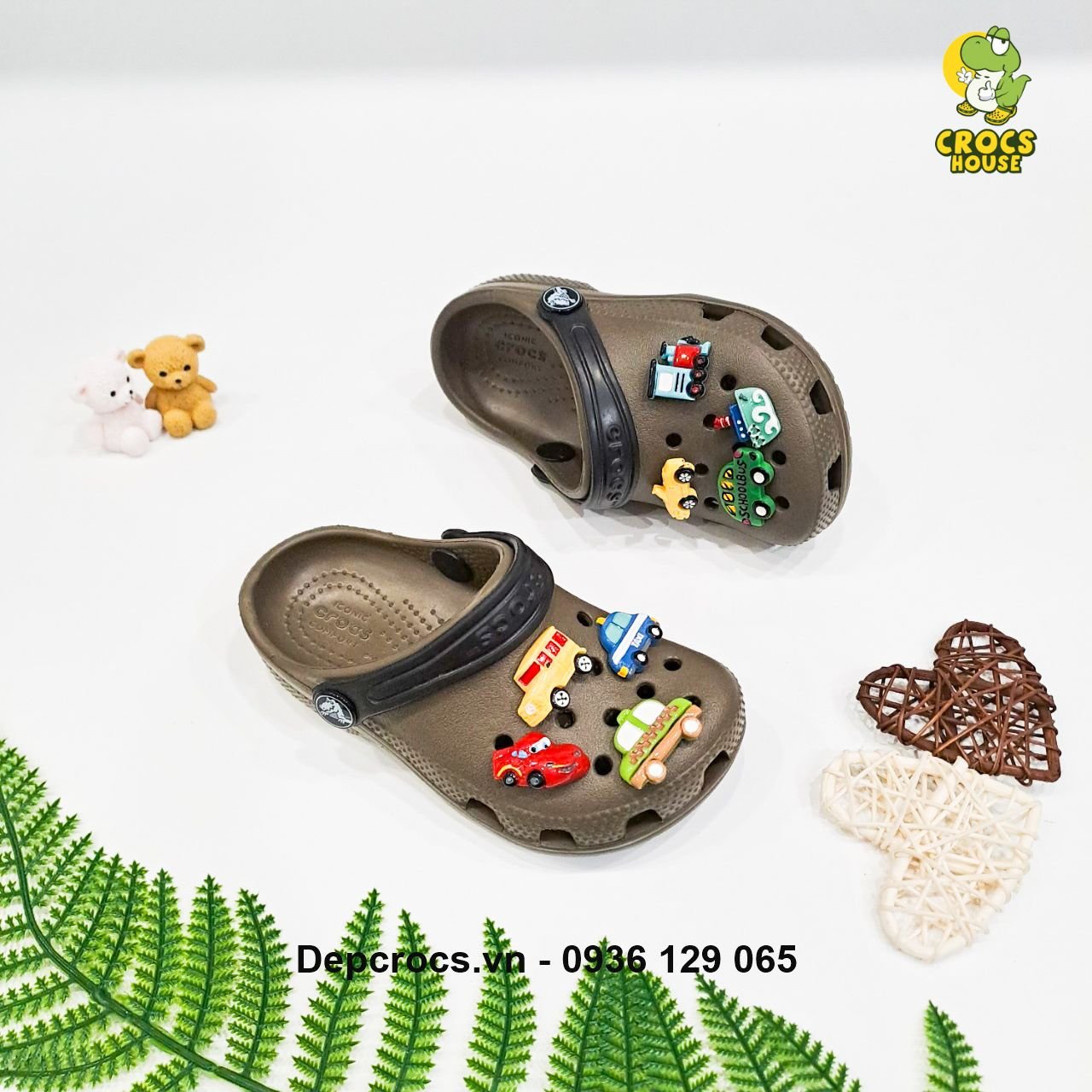  Dép sục Dinas classic trẻ em chính hãng quai phối màu 