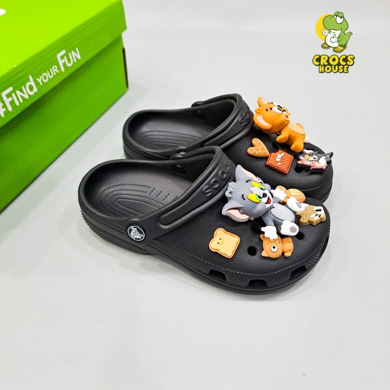 Set Jibbitz charms phối gắn trang trí dép cross 